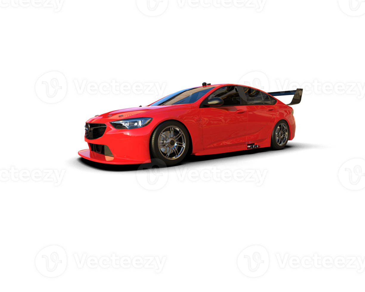 Realistic sport car isolated on background. 3d rendering - illustration png