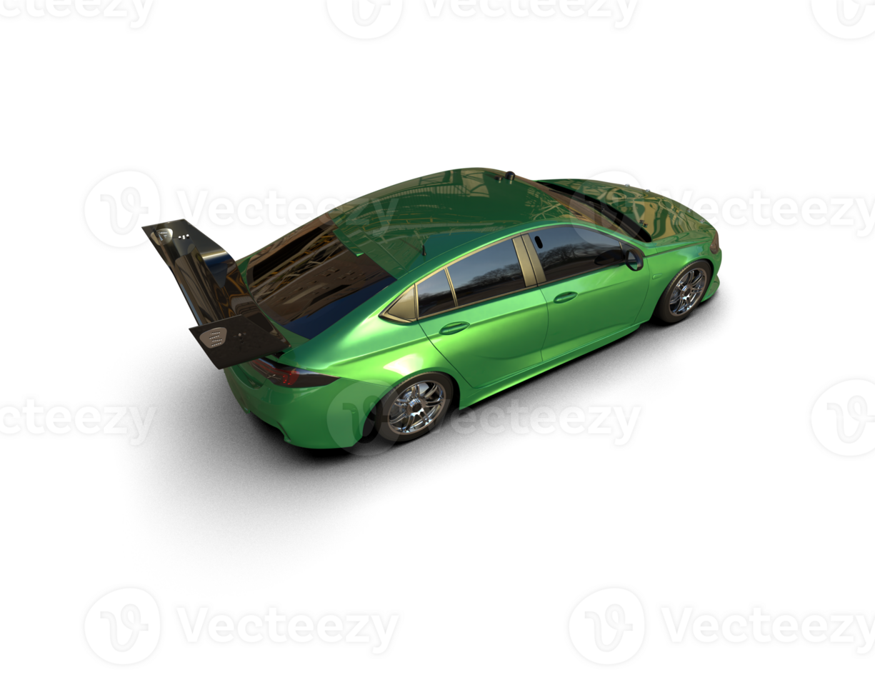 Realistic sport car isolated on background. 3d rendering - illustration png