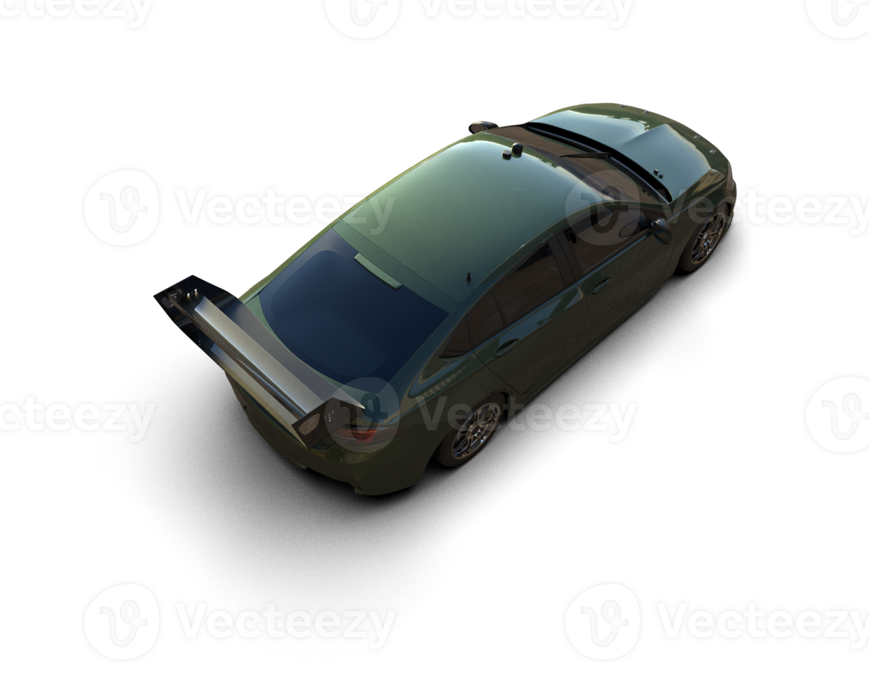 Realistic sport car isolated on background. 3d rendering - illustration png