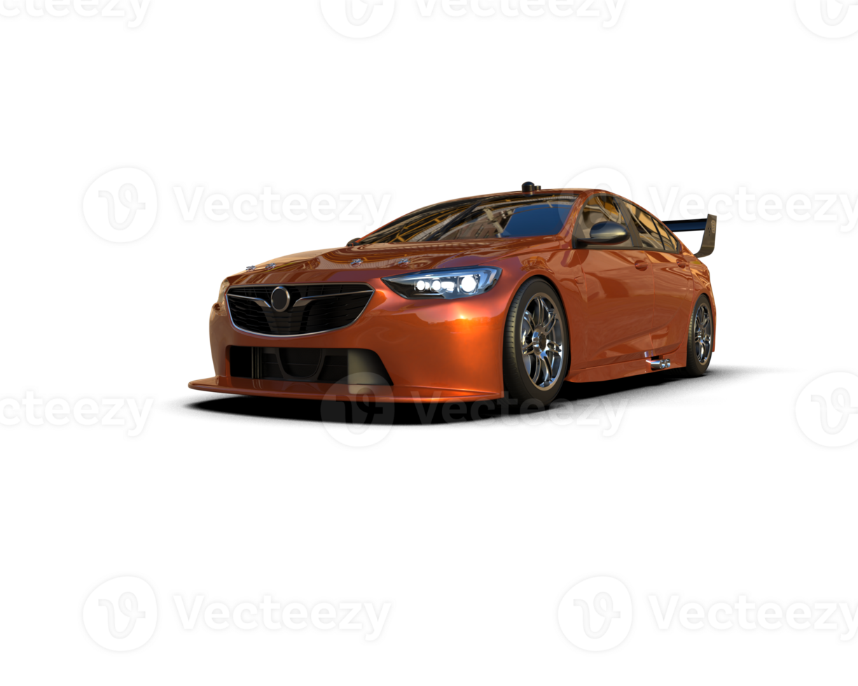Realistic sport car isolated on background. 3d rendering - illustration png