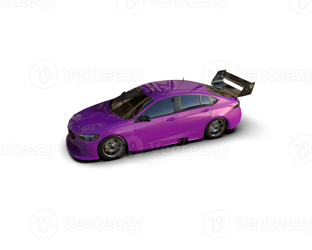 Realistic sport car isolated on background. 3d rendering - illustration png