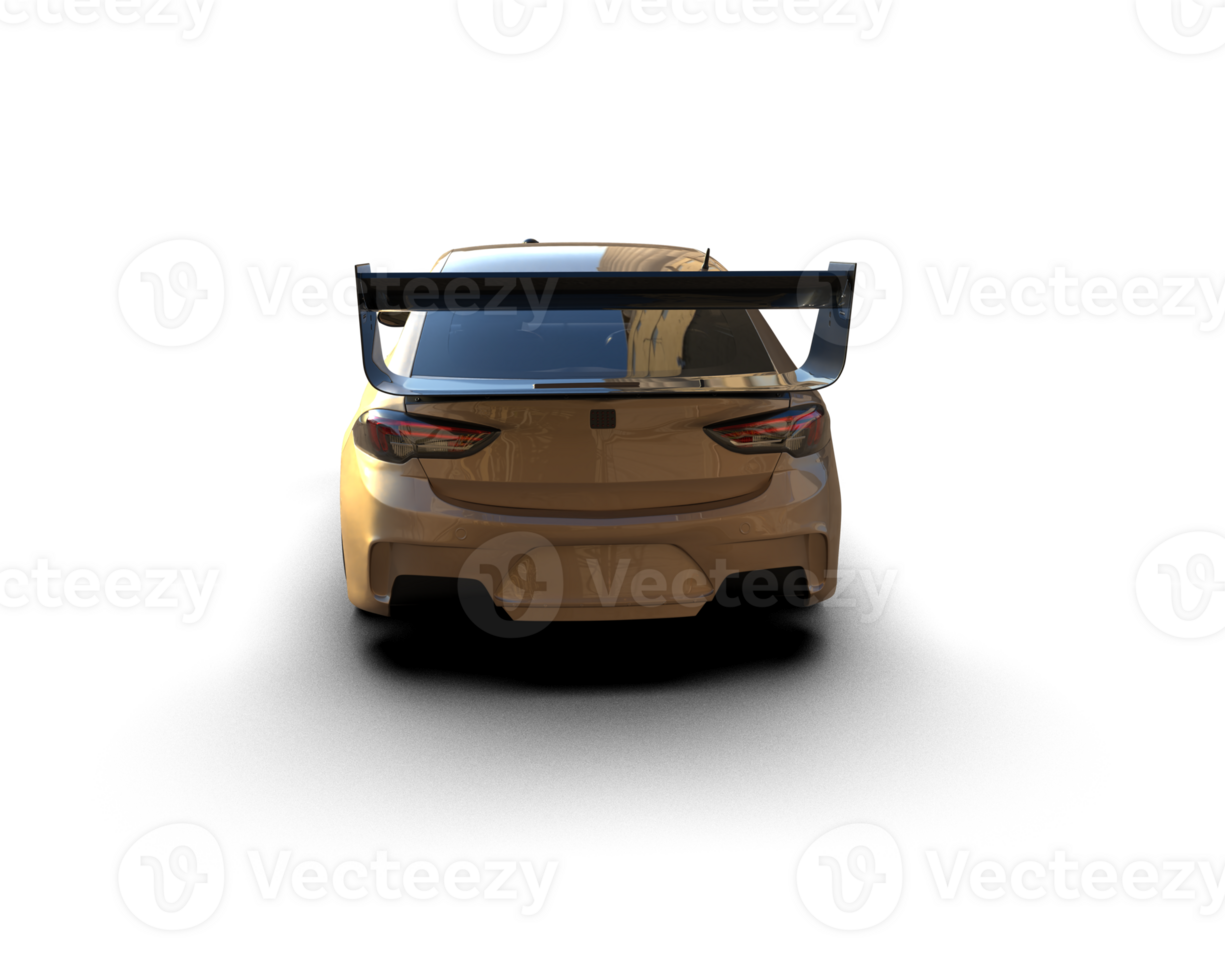 Realistic sport car isolated on background. 3d rendering - illustration png