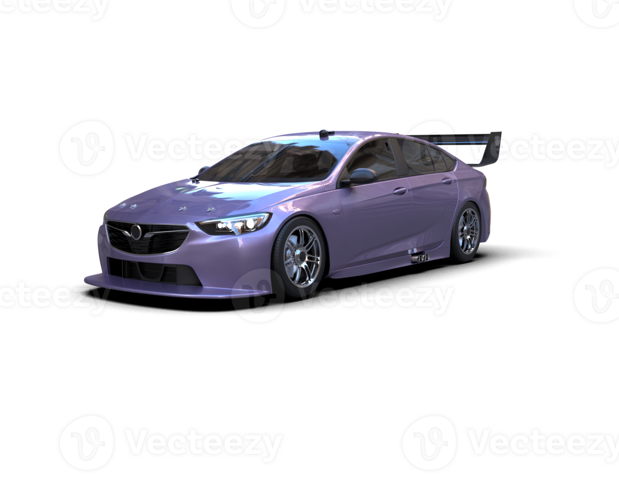Realistic sport car isolated on background. 3d rendering - illustration png