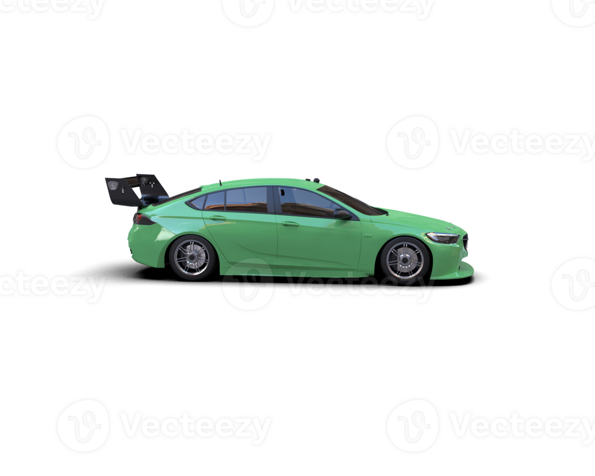 Realistic sport car isolated on background. 3d rendering - illustration png