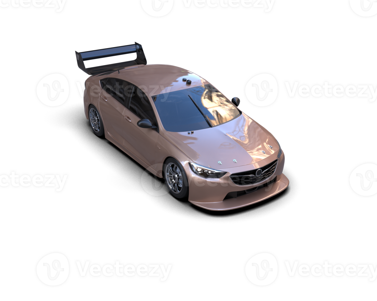 Realistic sport car isolated on background. 3d rendering - illustration png
