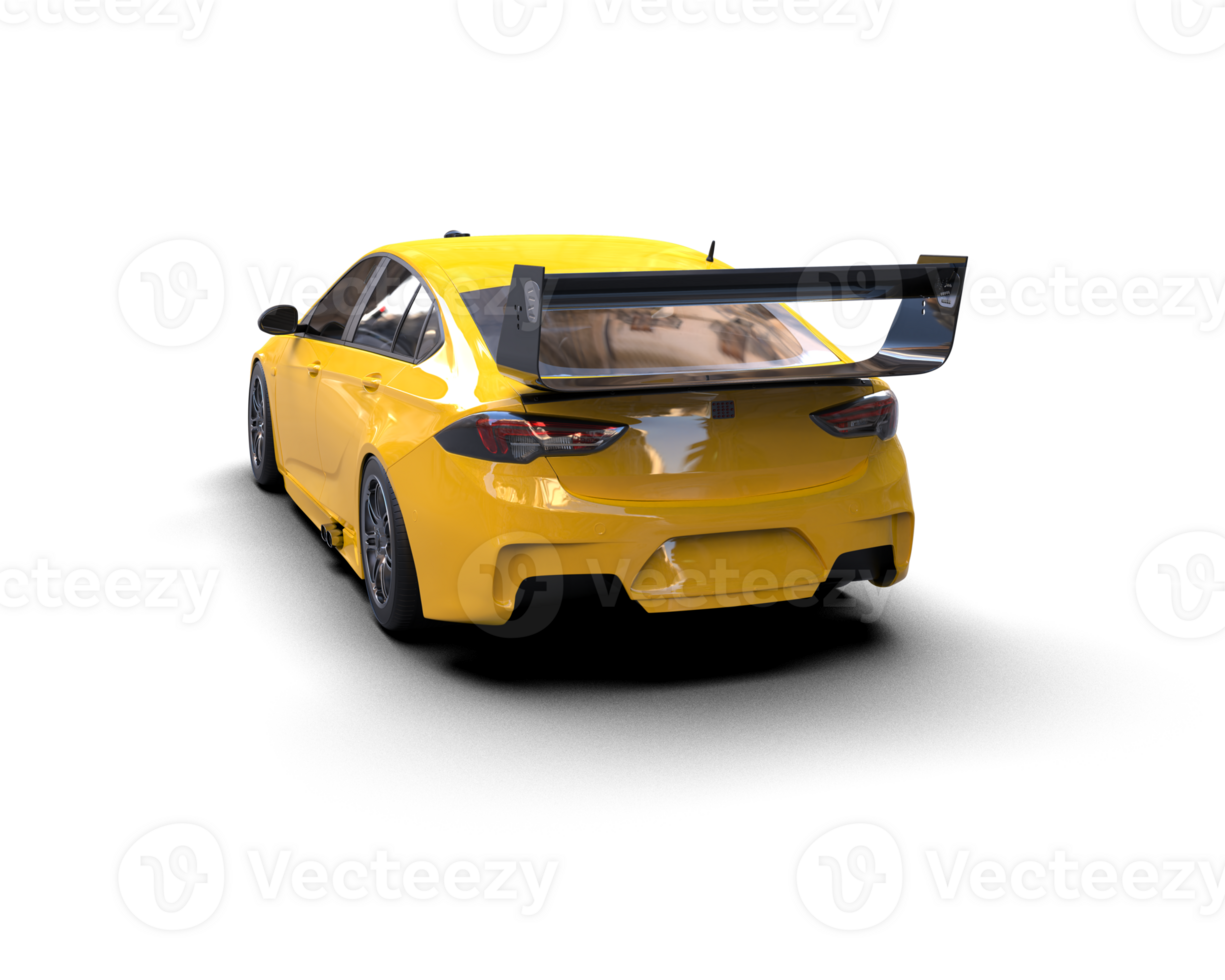 Realistic sport car isolated on background. 3d rendering - illustration png