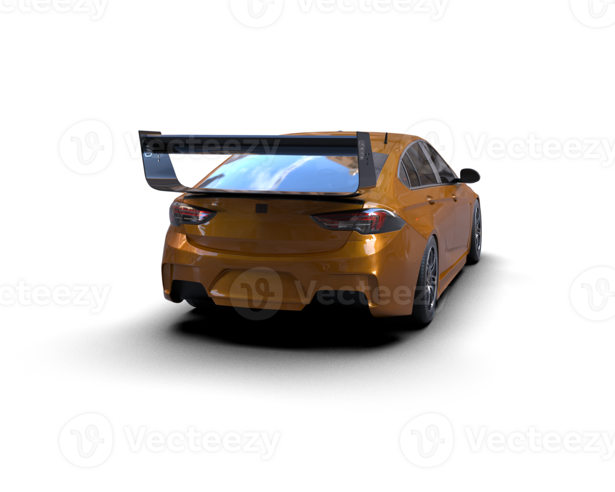 Realistic sport car isolated on background. 3d rendering - illustration png