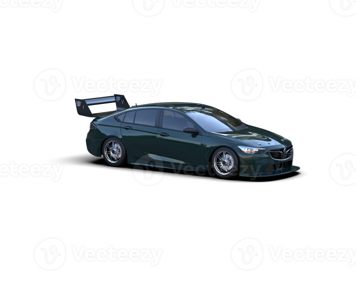 Realistic sport car isolated on background. 3d rendering - illustration png