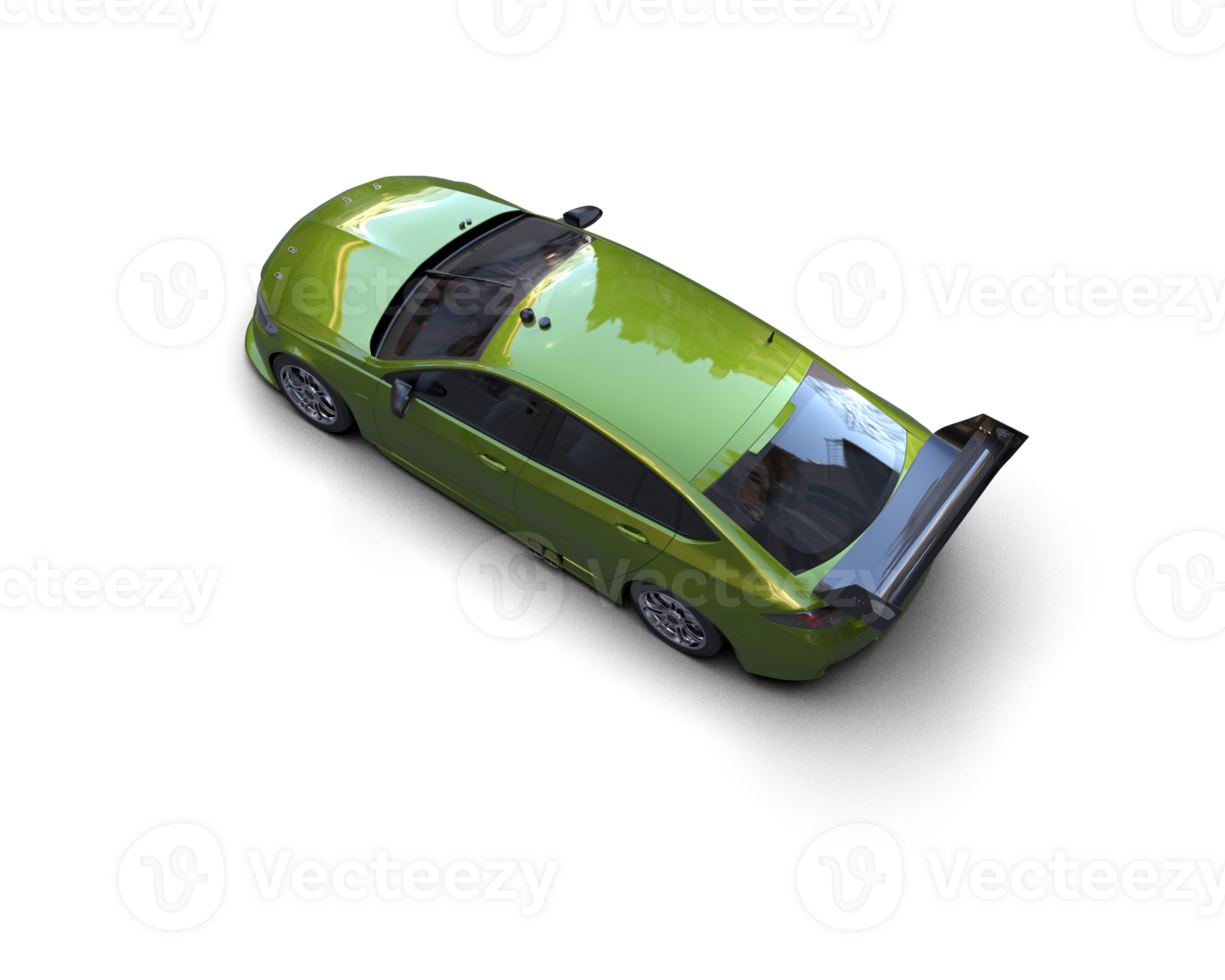 Realistic sport car isolated on background. 3d rendering - illustration png