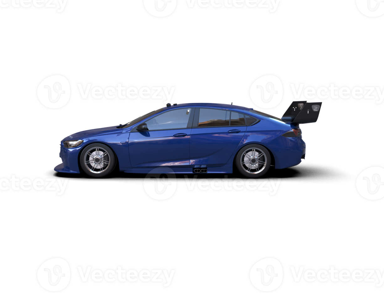 Realistic sport car isolated on background. 3d rendering - illustration png