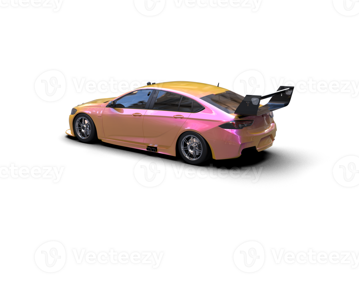 Realistic sport car isolated on background. 3d rendering - illustration png