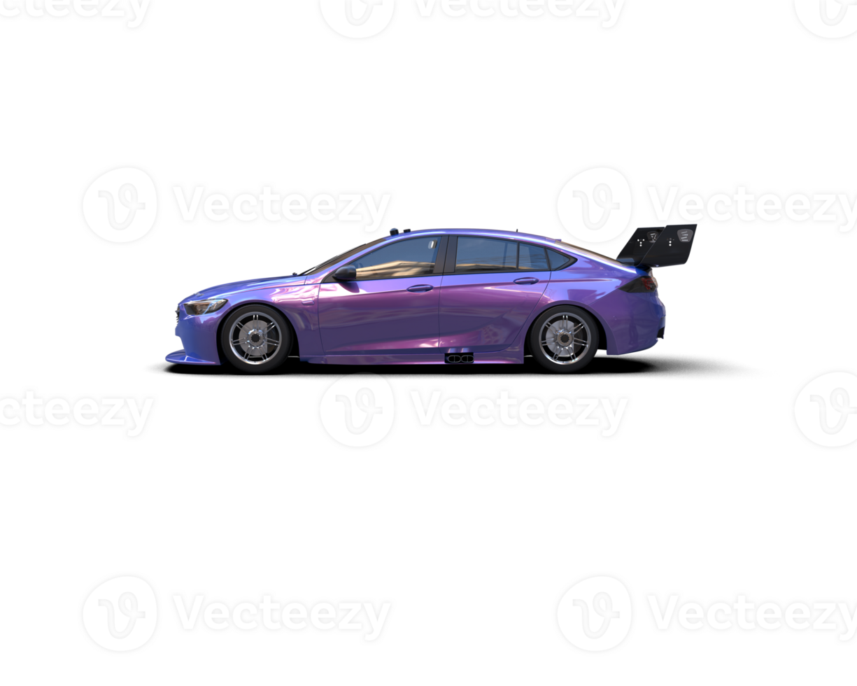 Realistic sport car isolated on background. 3d rendering - illustration png