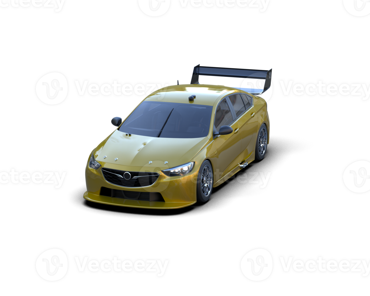 Realistic sport car isolated on background. 3d rendering - illustration png
