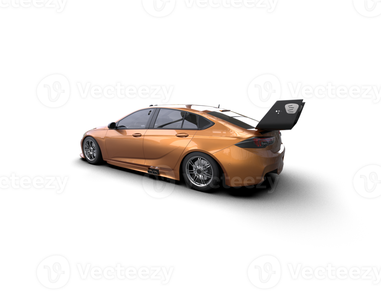 Realistic sport car isolated on background. 3d rendering - illustration png