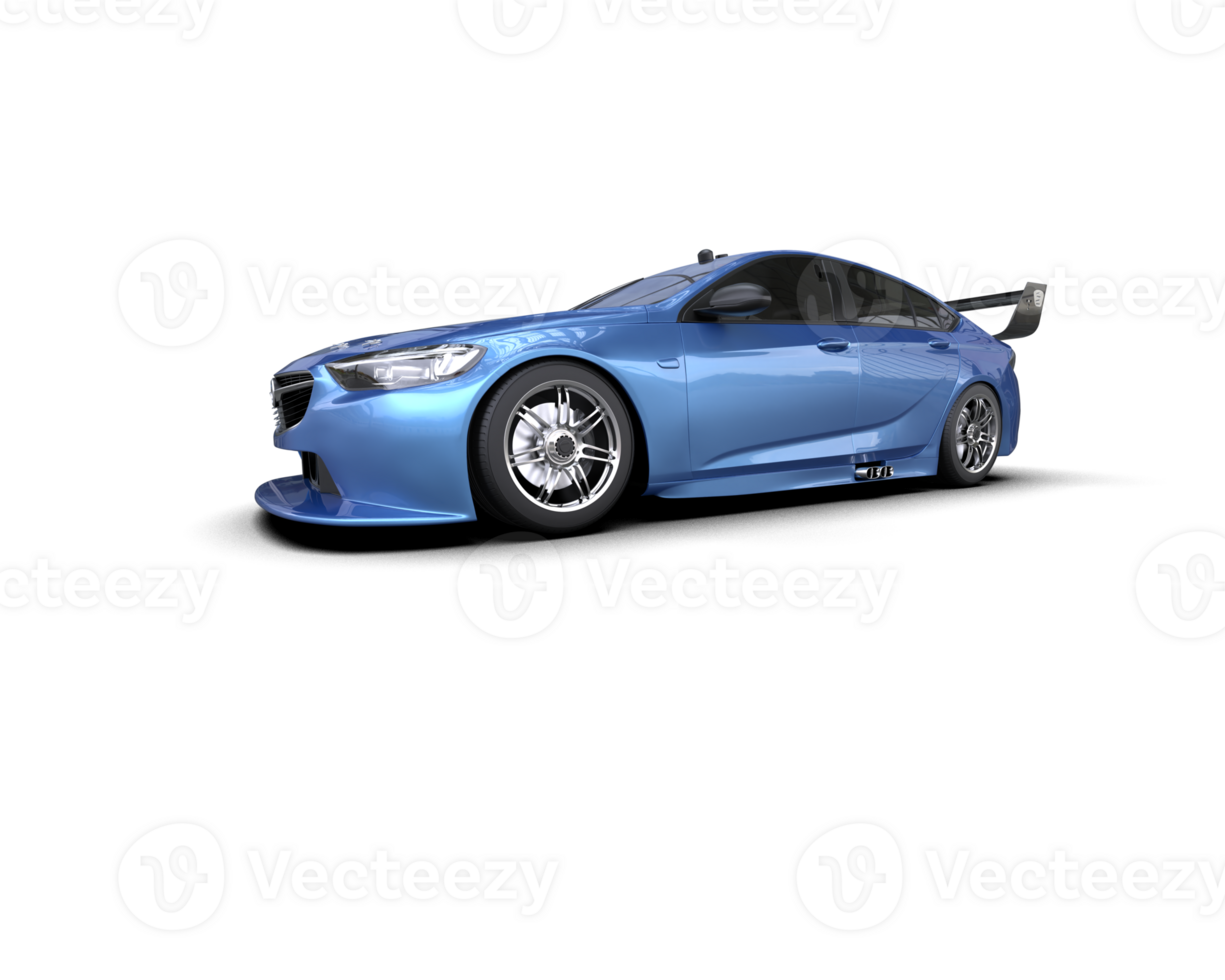Realistic sport car isolated on background. 3d rendering - illustration png