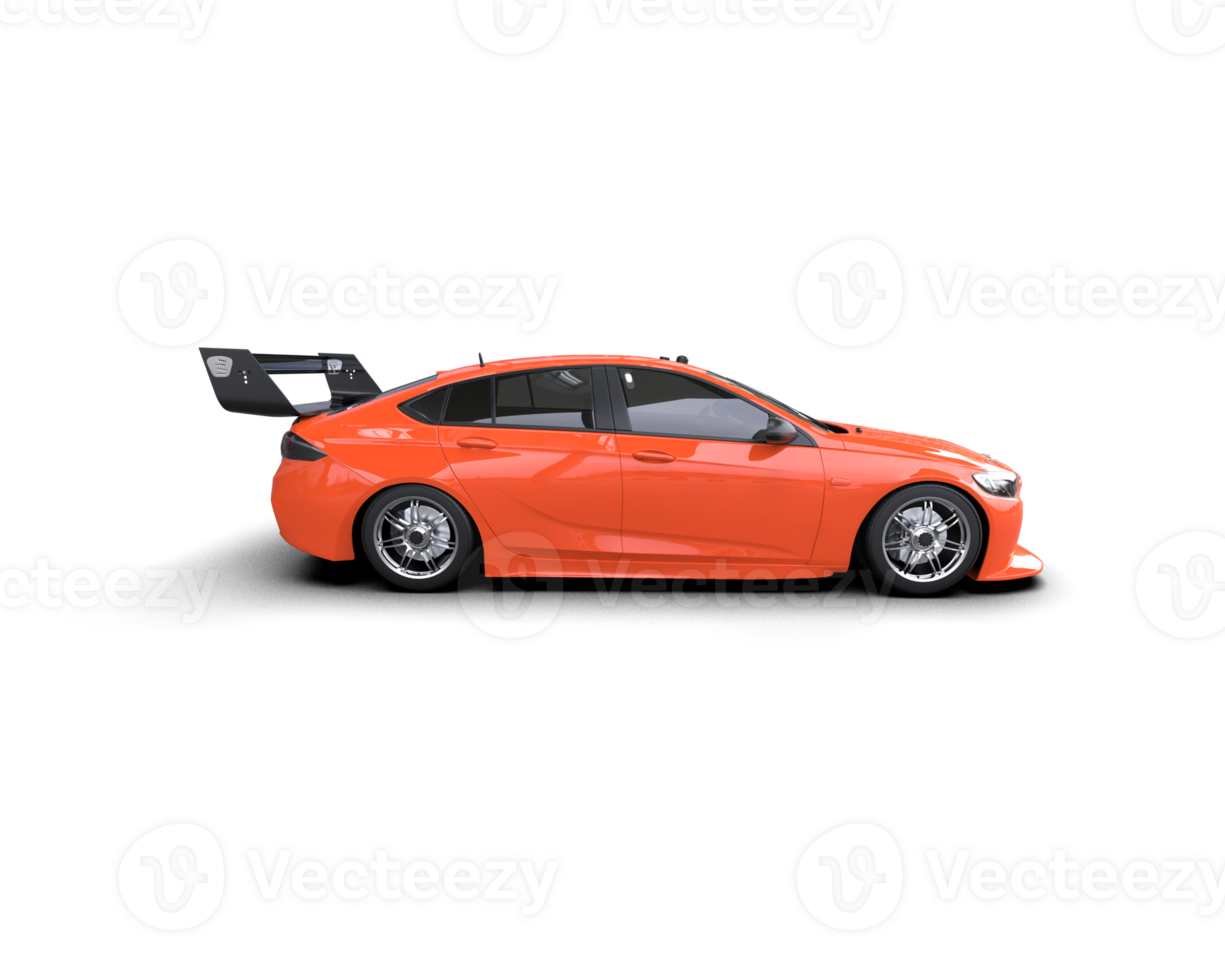 Realistic sport car isolated on background. 3d rendering - illustration png