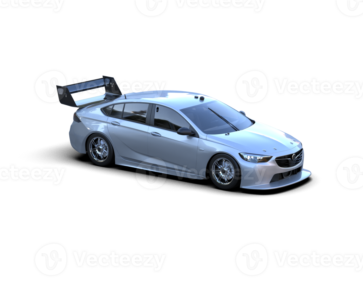 Realistic sport car isolated on background. 3d rendering - illustration png