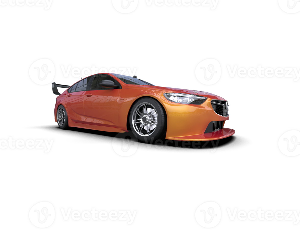 Realistic sport car isolated on background. 3d rendering - illustration png