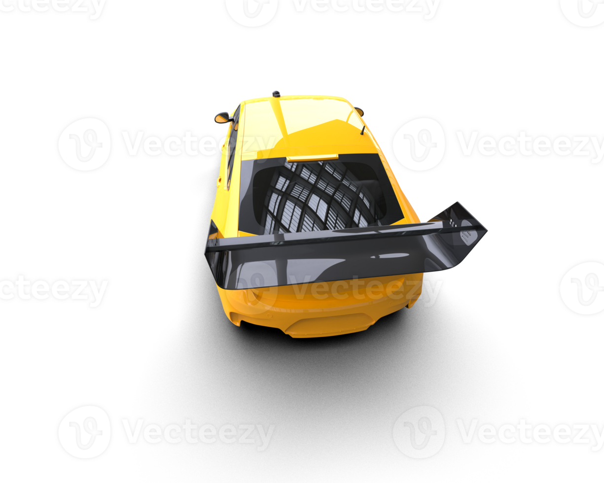 Realistic sport car isolated on background. 3d rendering - illustration png