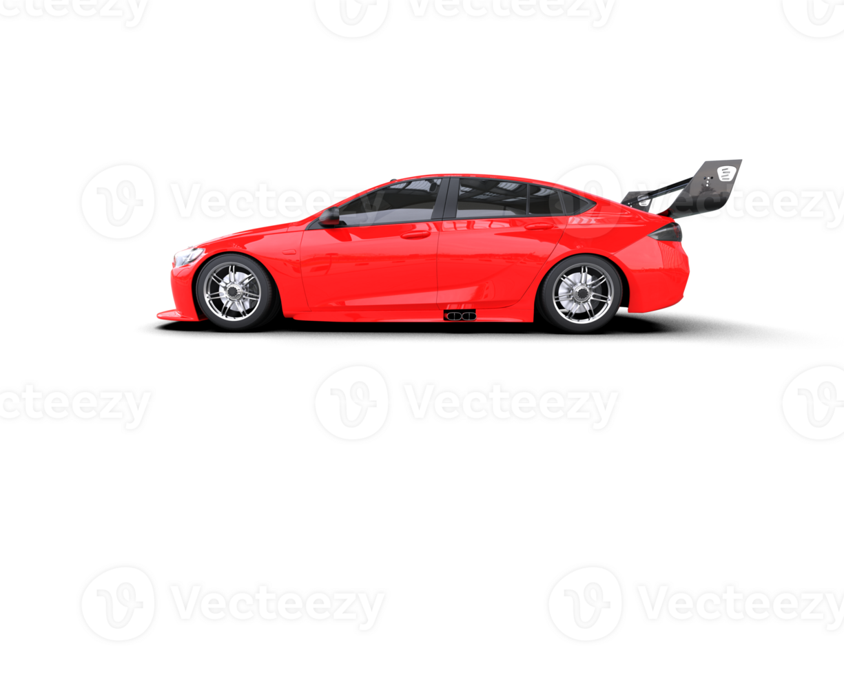 Realistic sport car isolated on background. 3d rendering - illustration png