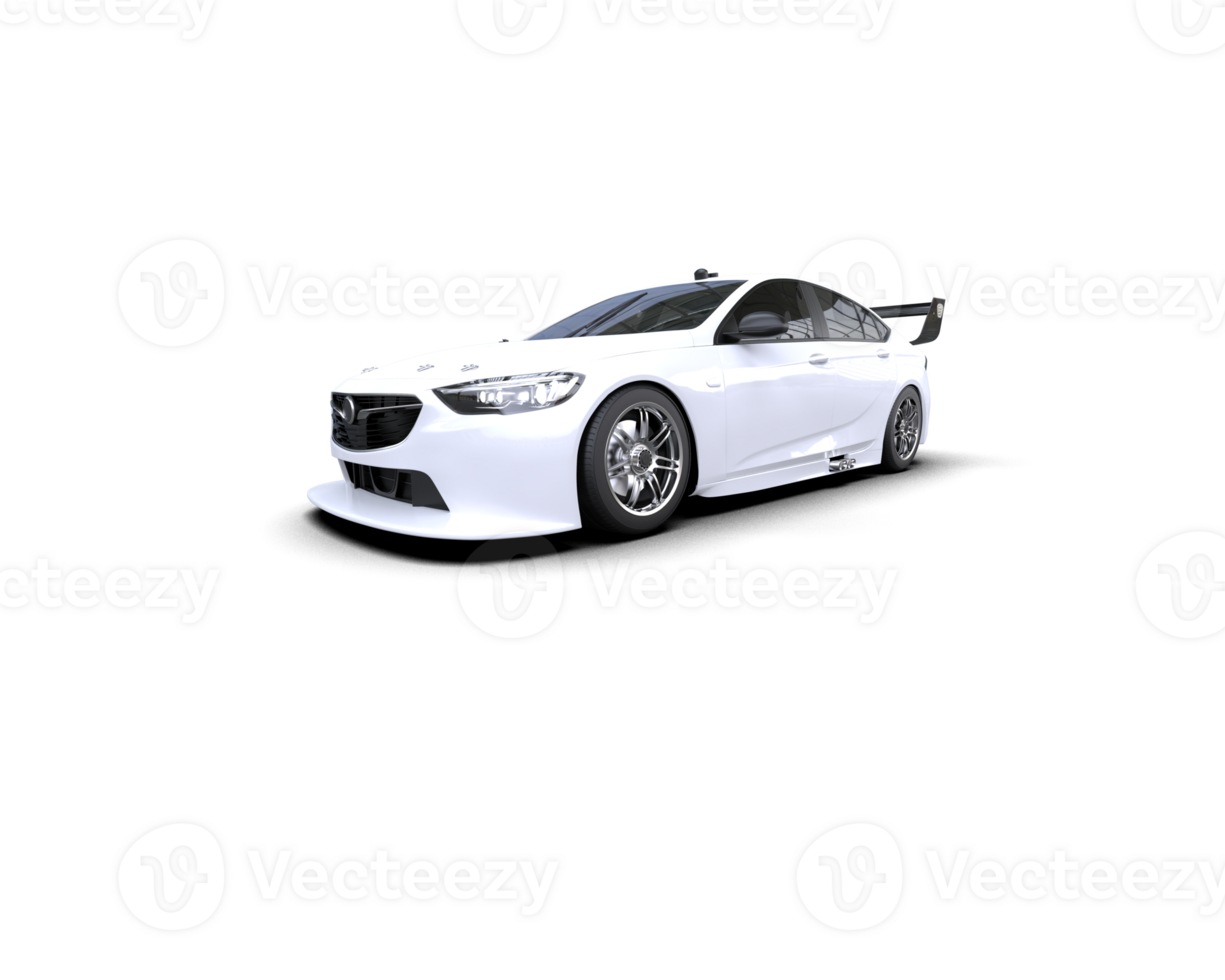 Realistic sport car isolated on background. 3d rendering - illustration png