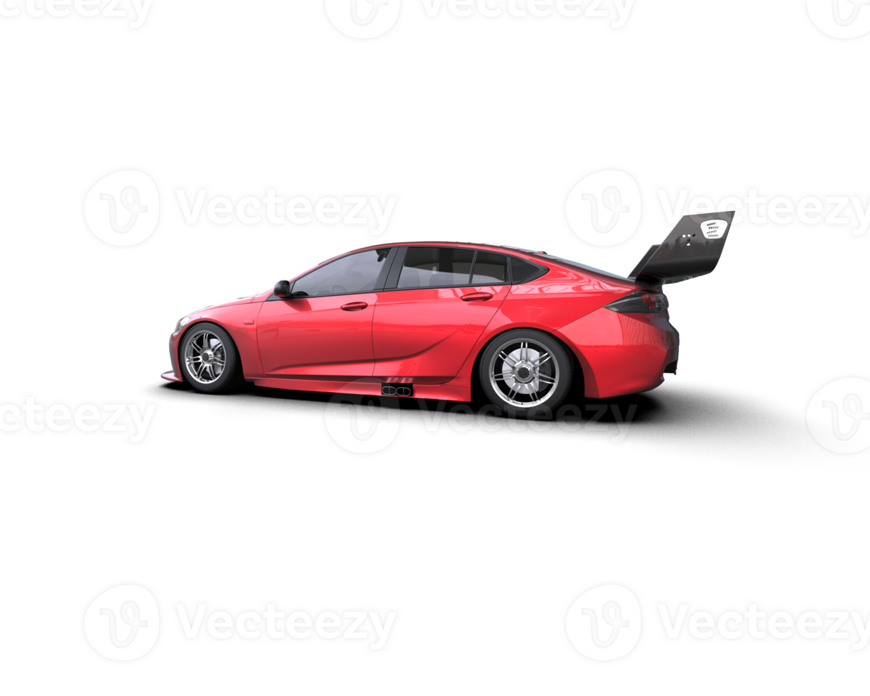 Realistic sport car isolated on background. 3d rendering - illustration png