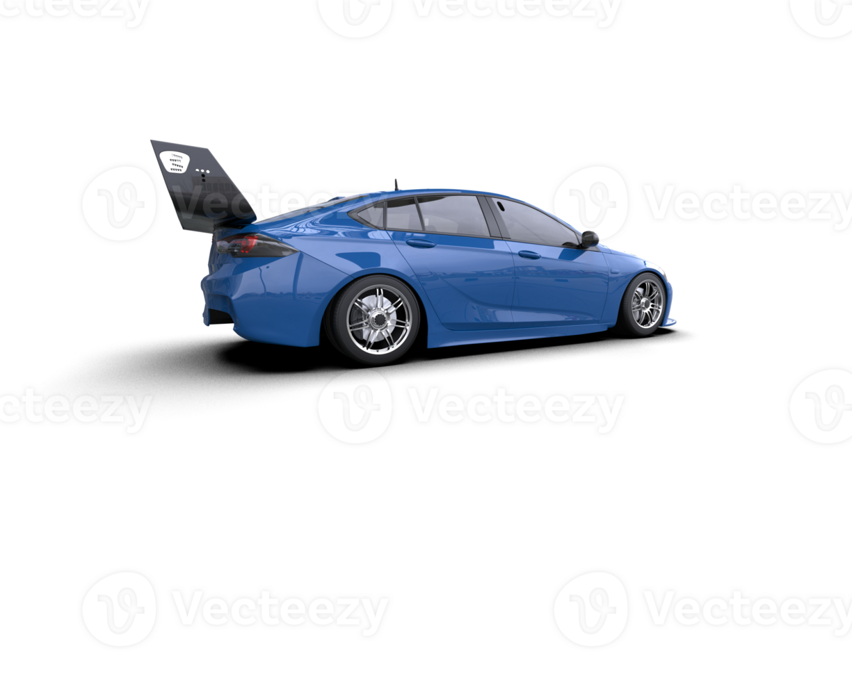 Realistic sport car isolated on background. 3d rendering - illustration png