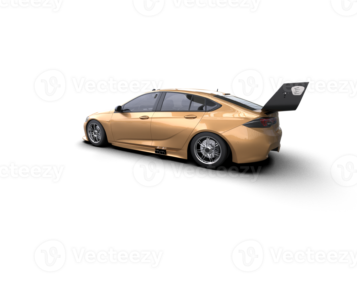 Realistic sport car isolated on background. 3d rendering - illustration png