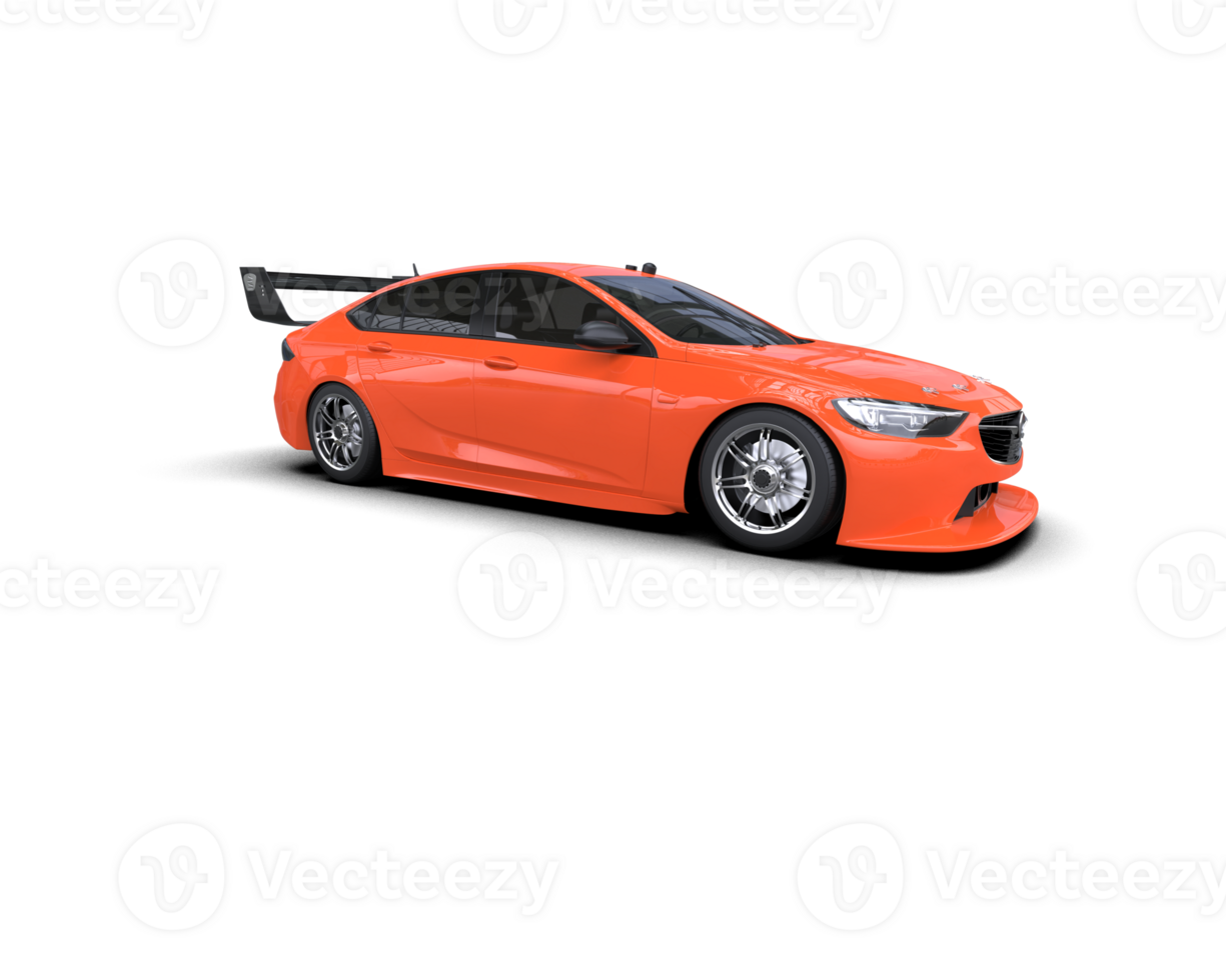 Realistic sport car isolated on background. 3d rendering - illustration png