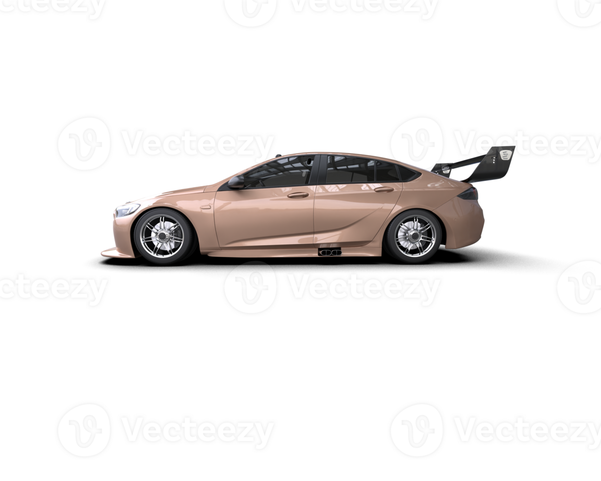 Realistic sport car isolated on background. 3d rendering - illustration png