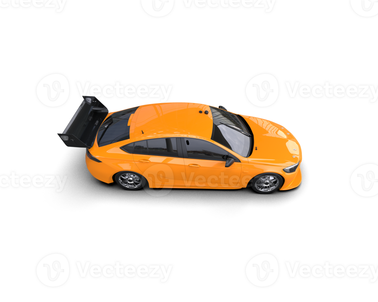 Realistic sport car isolated on background. 3d rendering - illustration png