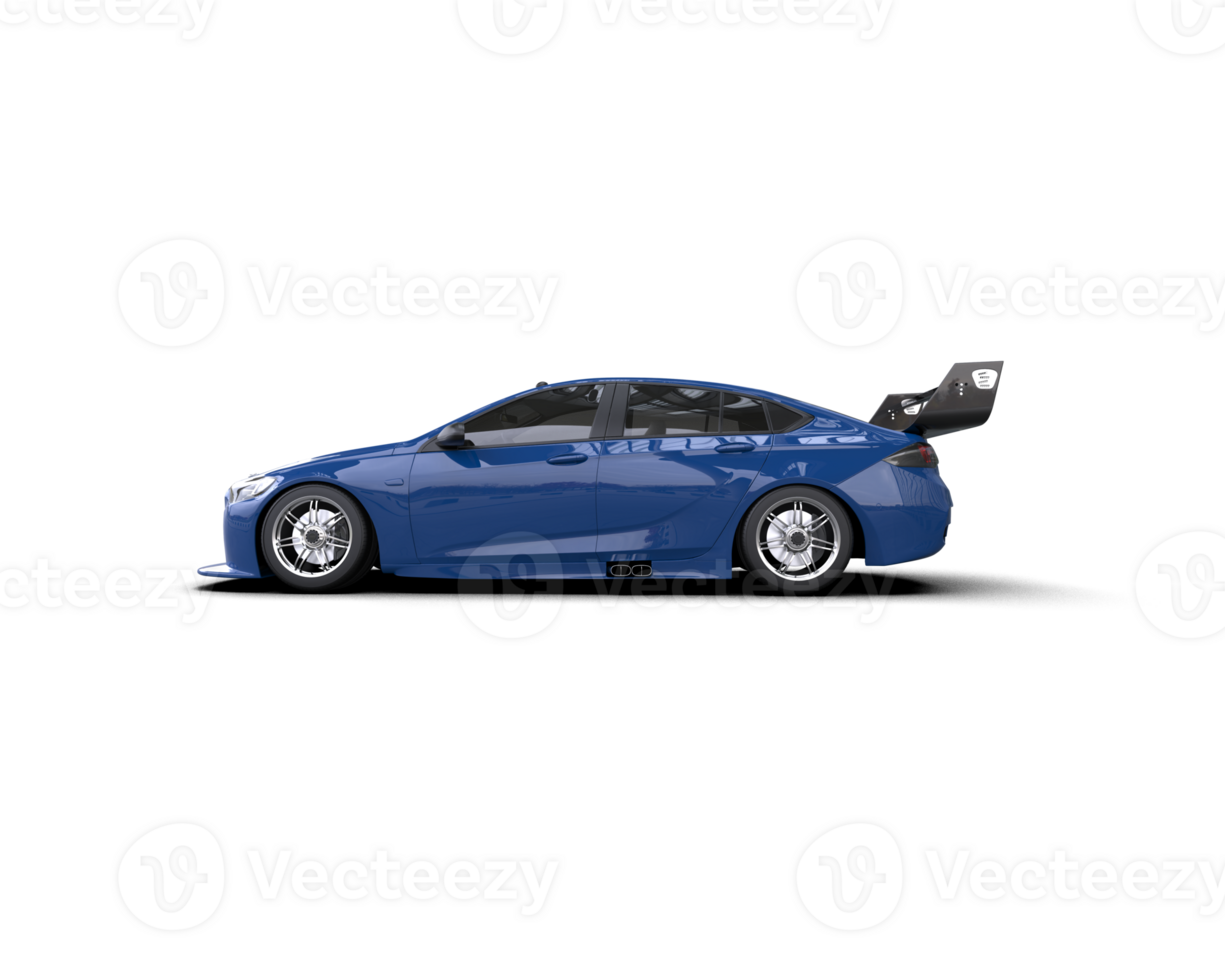 Realistic sport car isolated on background. 3d rendering - illustration png
