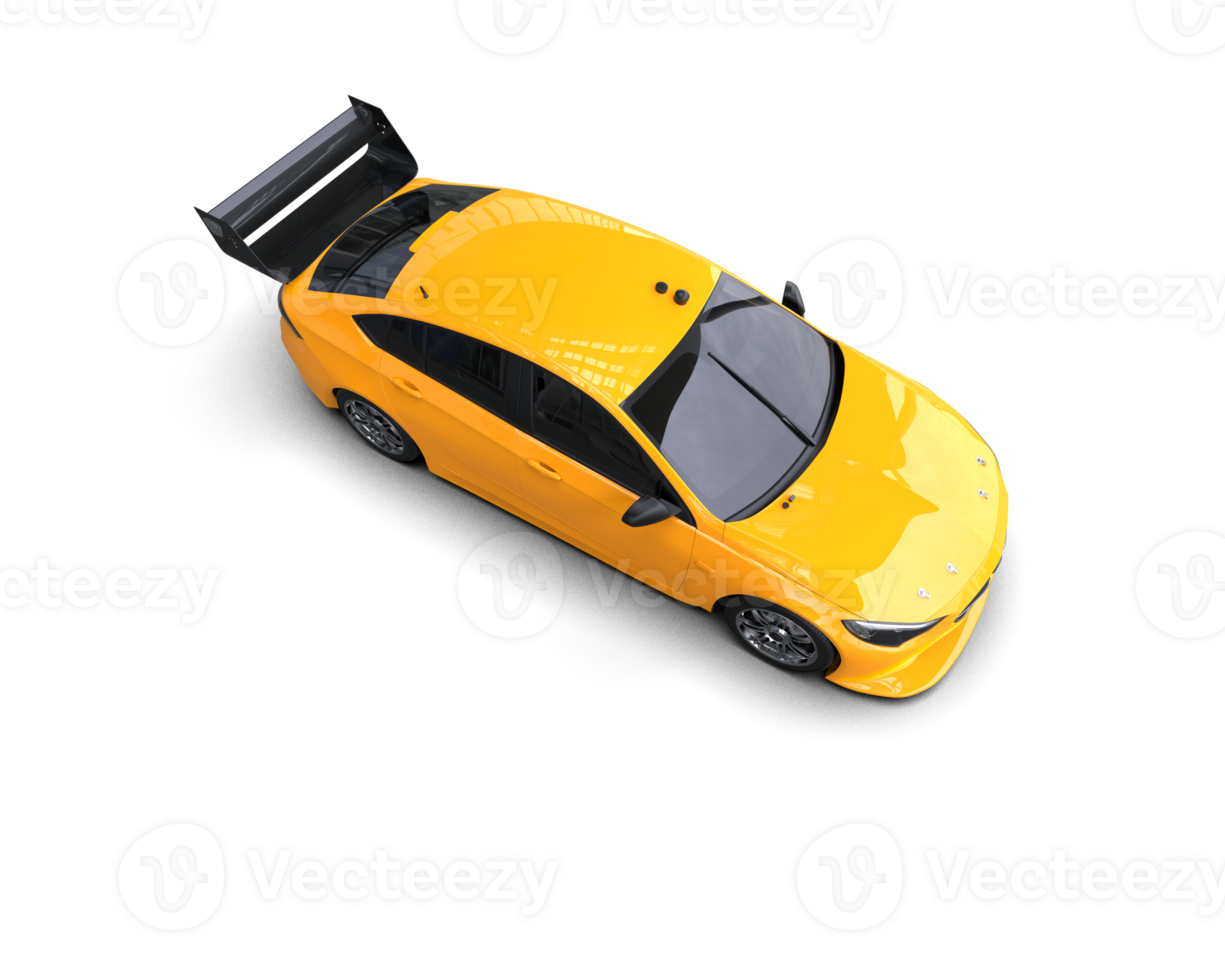 Realistic sport car isolated on background. 3d rendering - illustration png