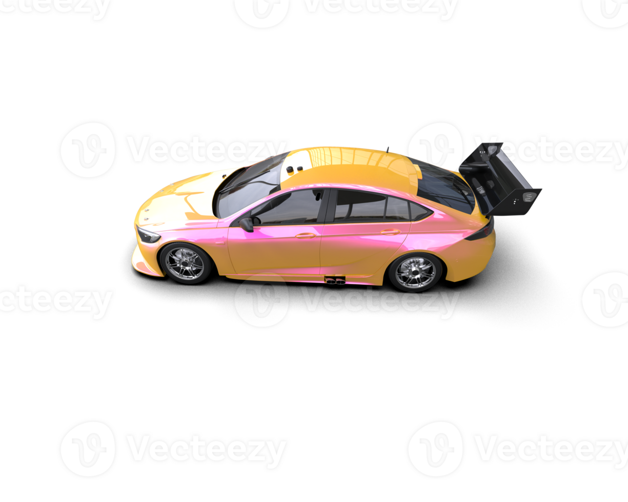 Realistic sport car isolated on background. 3d rendering - illustration png
