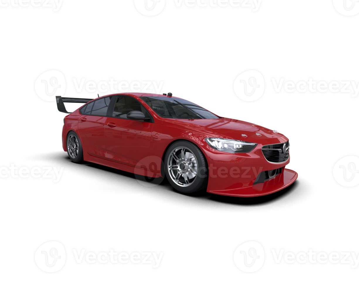 Realistic sport car isolated on background. 3d rendering - illustration png