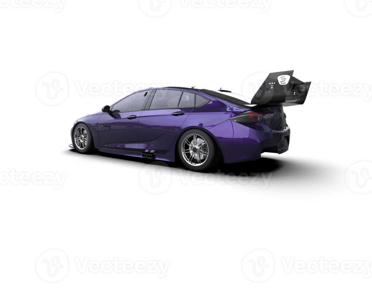 Realistic sport car isolated on background. 3d rendering - illustration png
