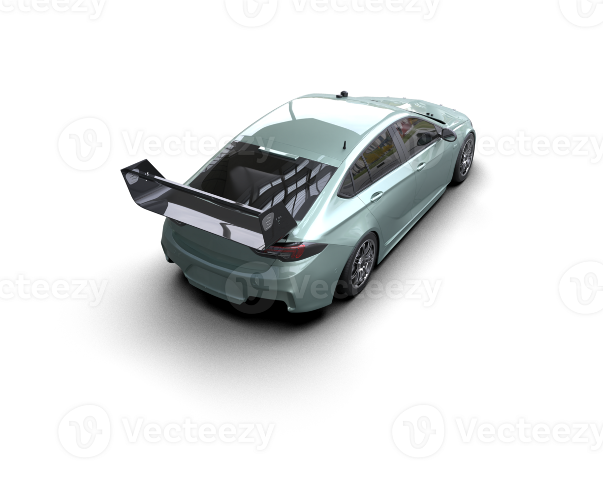 Realistic sport car isolated on background. 3d rendering - illustration png