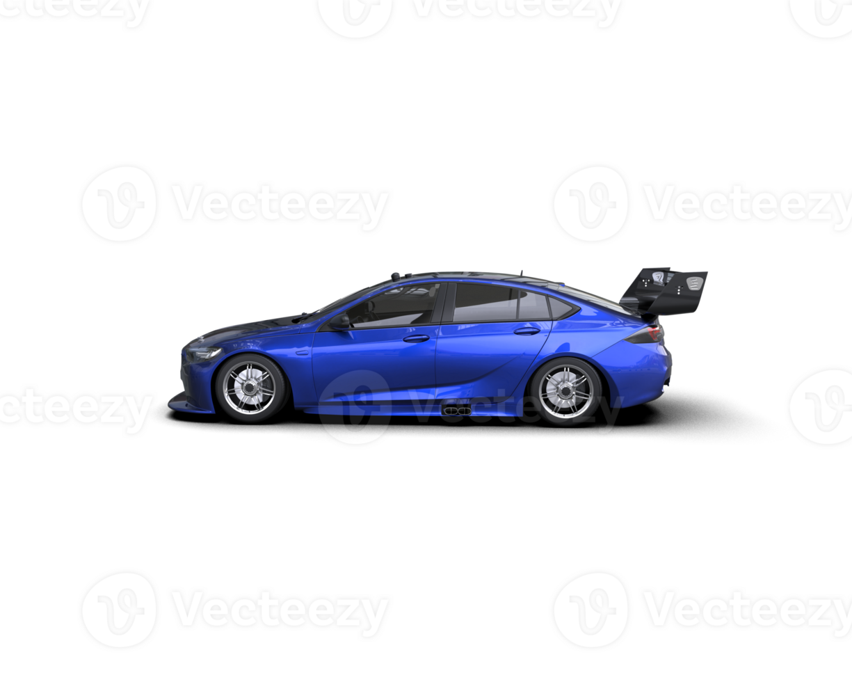 Realistic sport car isolated on background. 3d rendering - illustration png