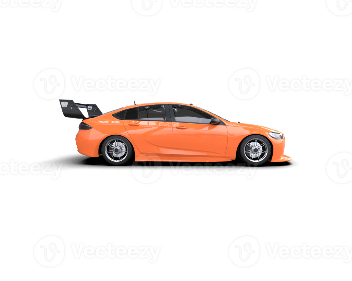 Realistic sport car isolated on background. 3d rendering - illustration png