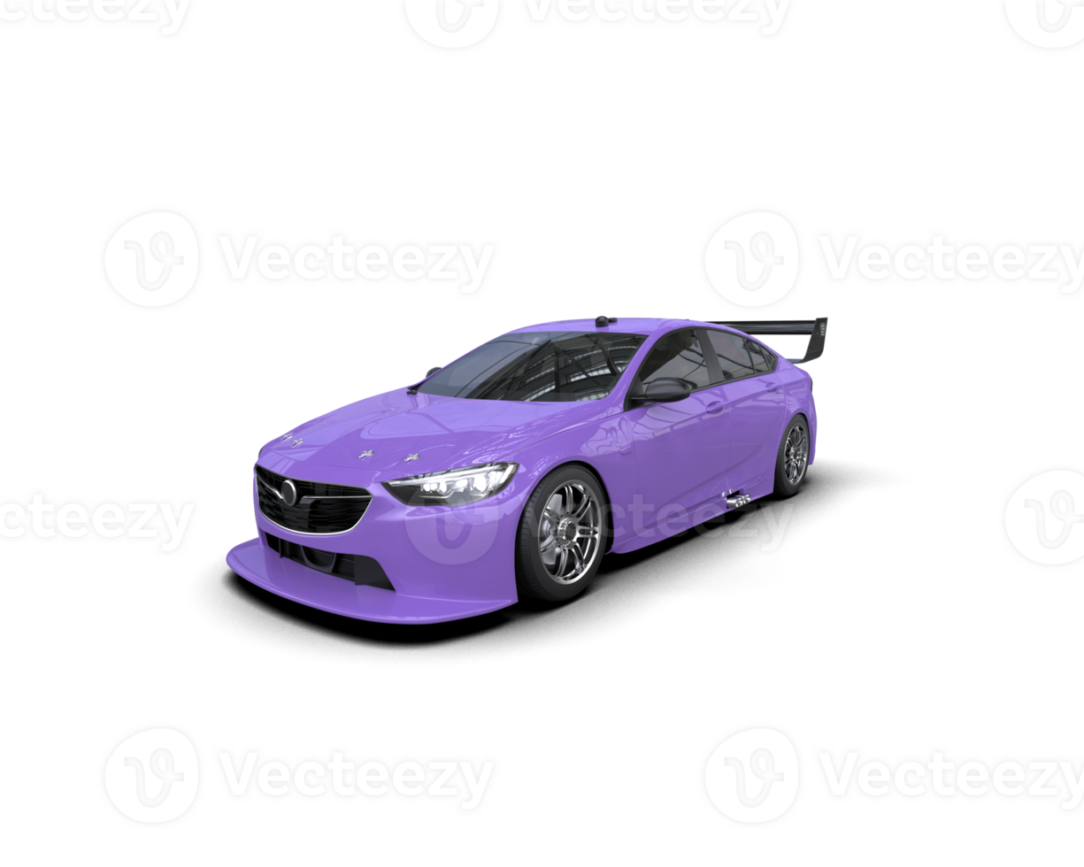 Realistic sport car isolated on background. 3d rendering - illustration png