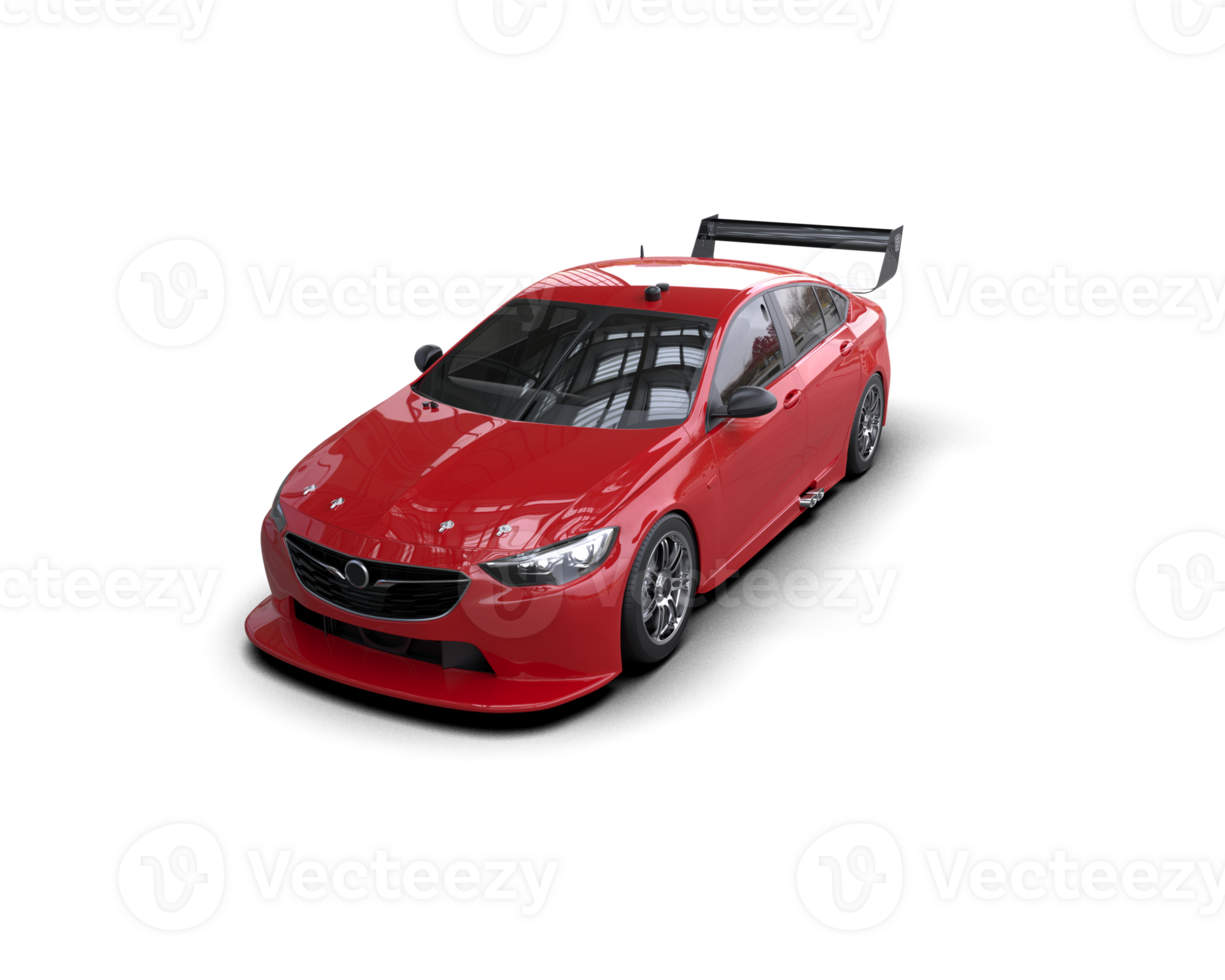 Realistic sport car isolated on background. 3d rendering - illustration png