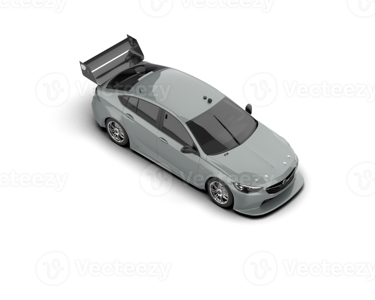Realistic sport car isolated on background. 3d rendering - illustration png