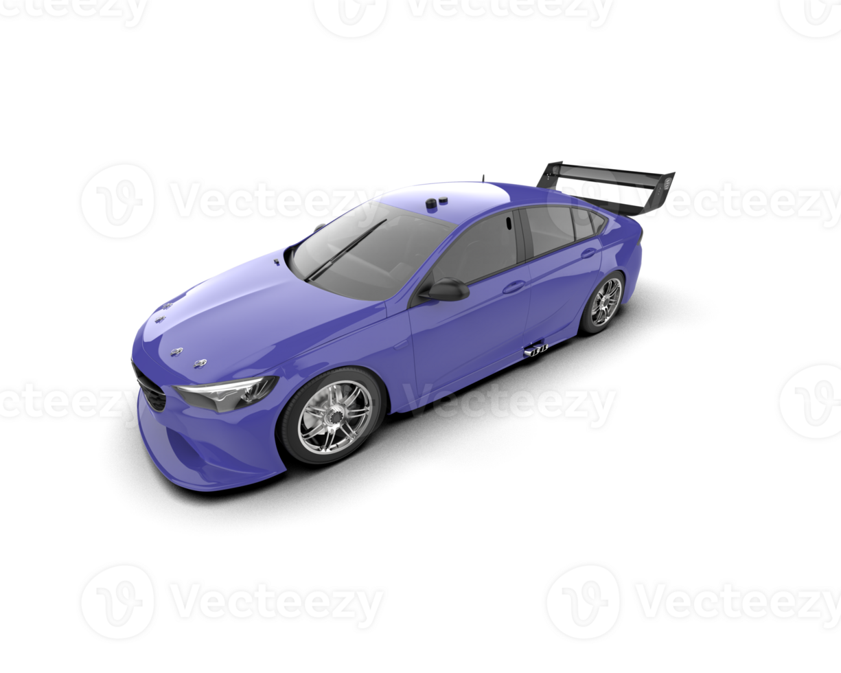 Realistic sport car isolated on background. 3d rendering - illustration png