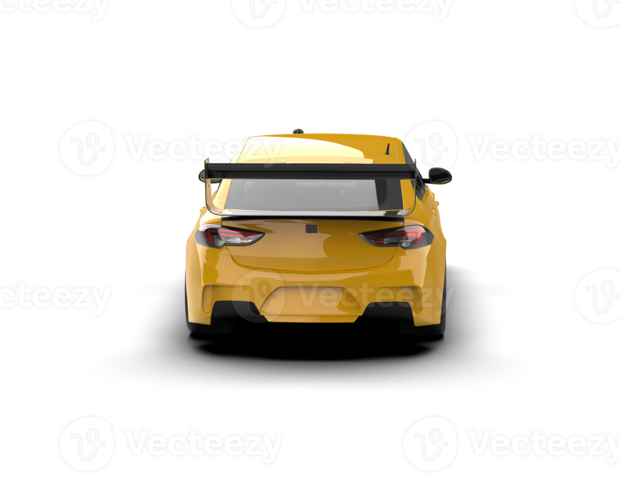 Realistic sport car isolated on background. 3d rendering - illustration png