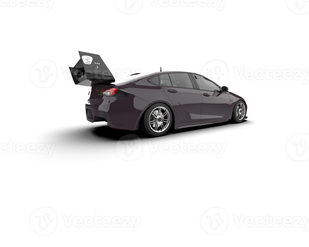 Realistic sport car isolated on background. 3d rendering - illustration png