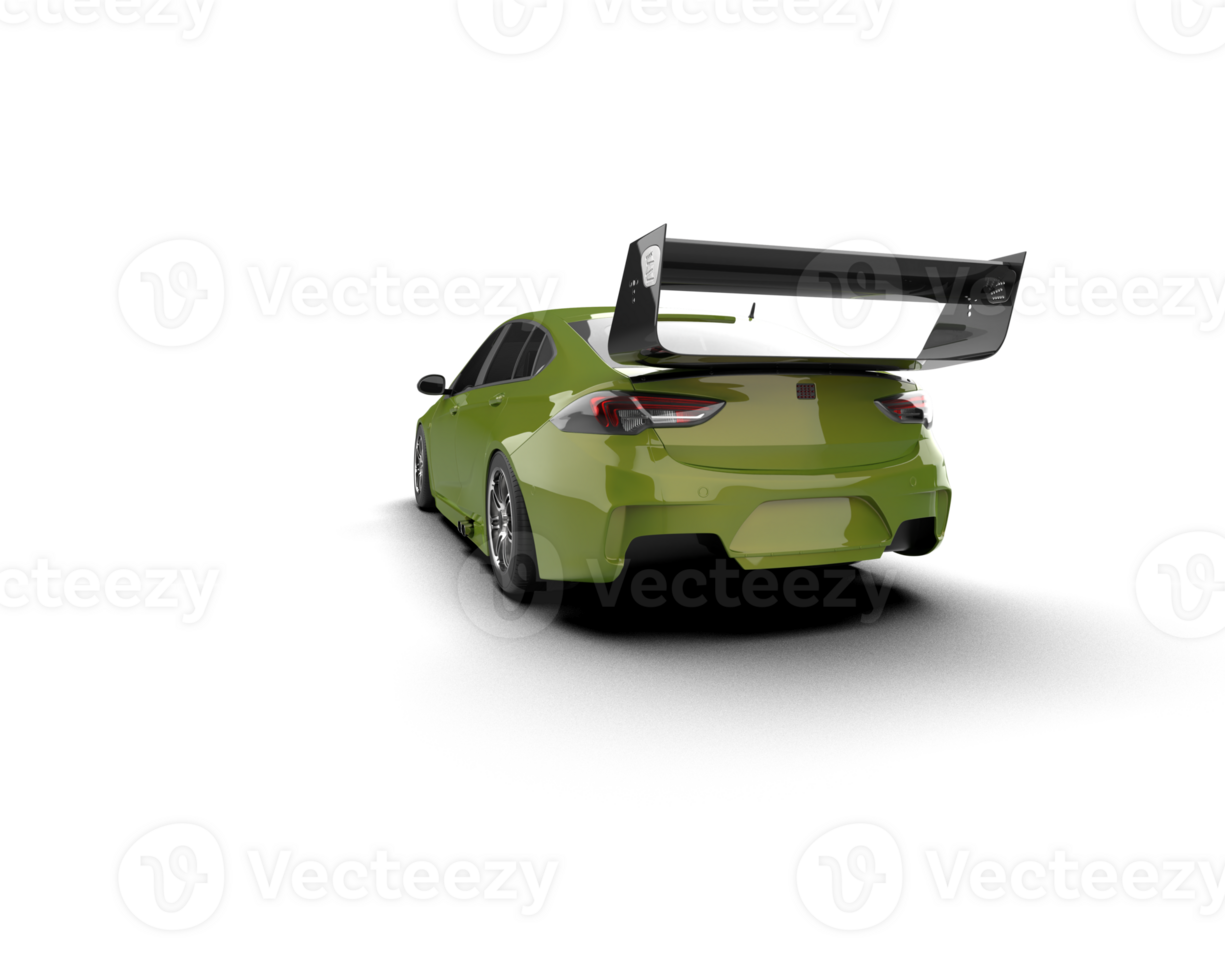 Realistic sport car isolated on background. 3d rendering - illustration png