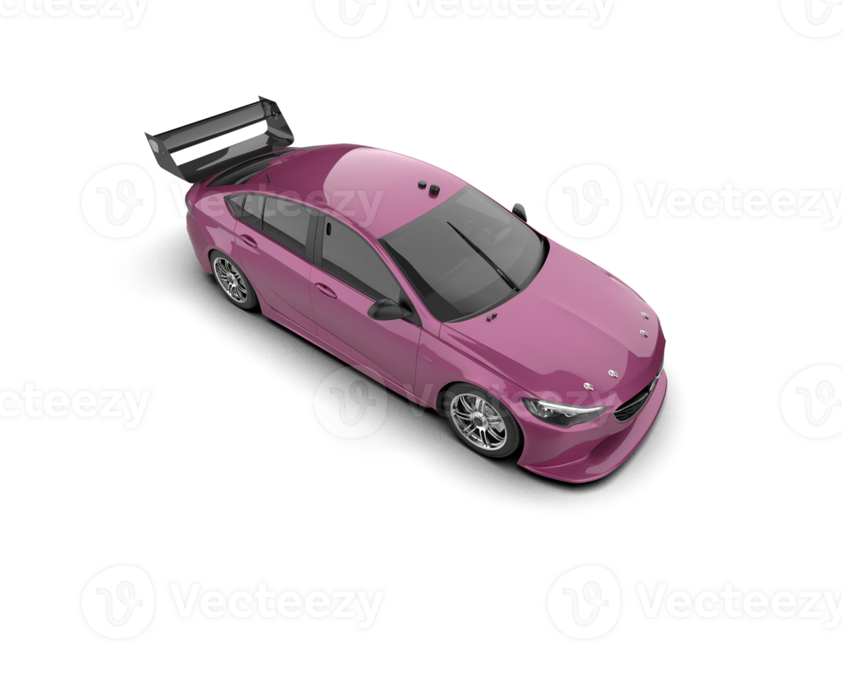 Realistic sport car isolated on background. 3d rendering - illustration png