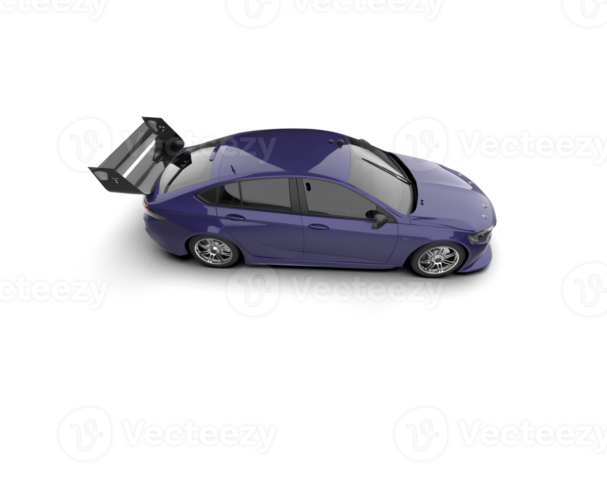 Realistic sport car isolated on background. 3d rendering - illustration png