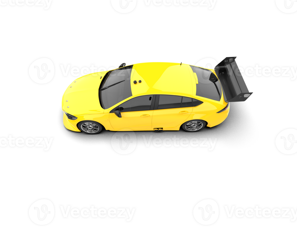 Realistic sport car isolated on background. 3d rendering - illustration png