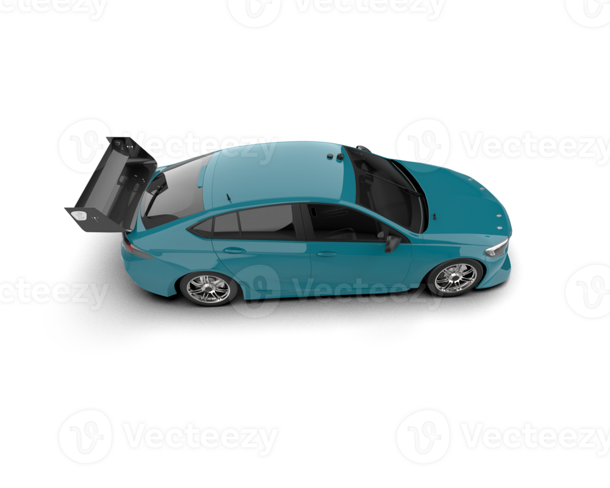 Realistic sport car isolated on background. 3d rendering - illustration png